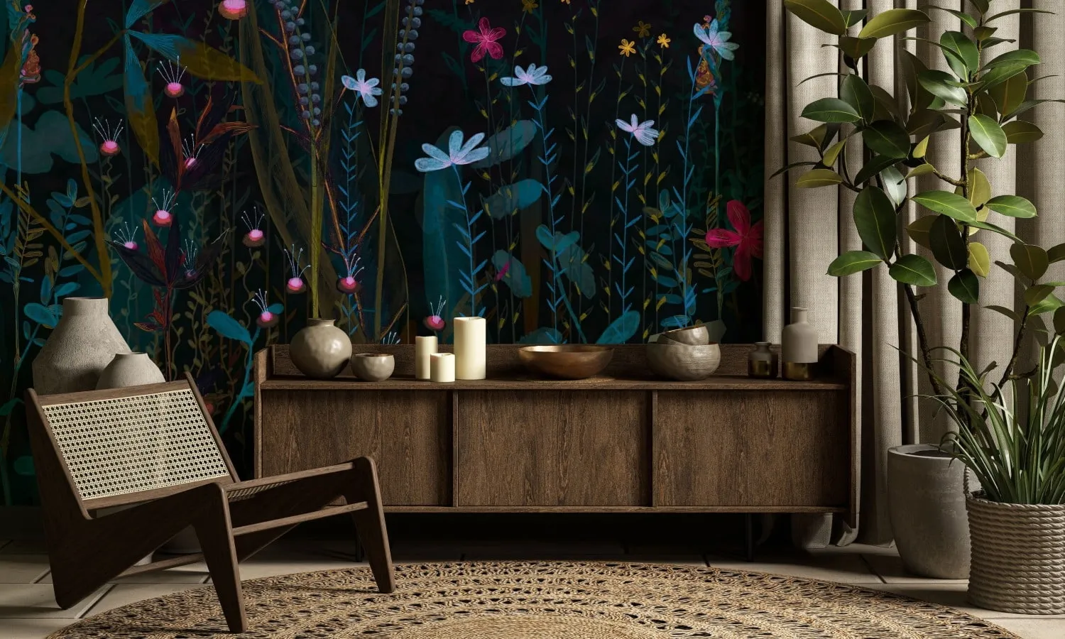 Tapeta Doubleroom - WILD FLOWERS