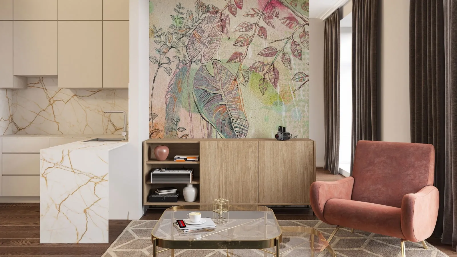 Tapeta Doubleroom - BRUSHWOOD