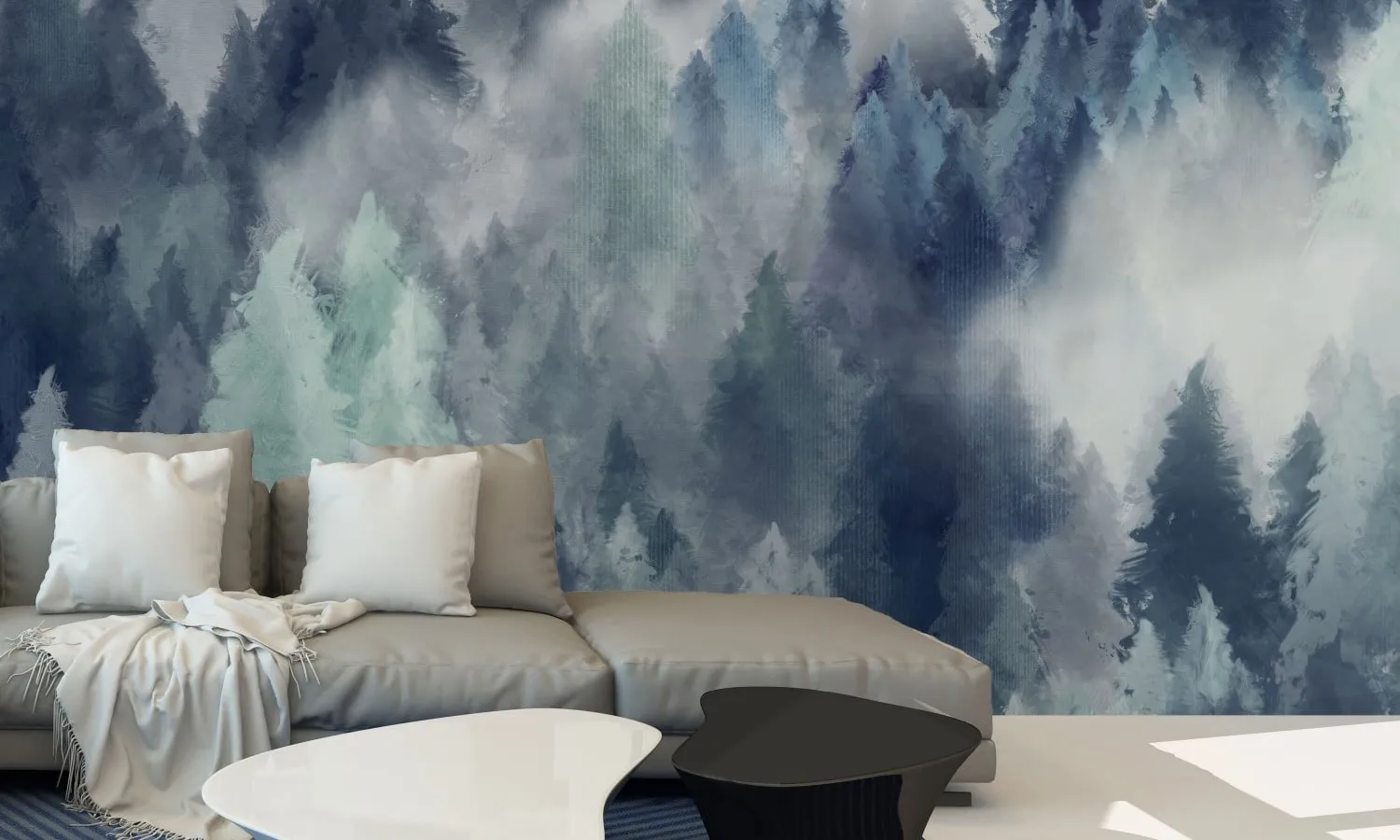 Tapeta Doubleroom - FOGGY PEAKS