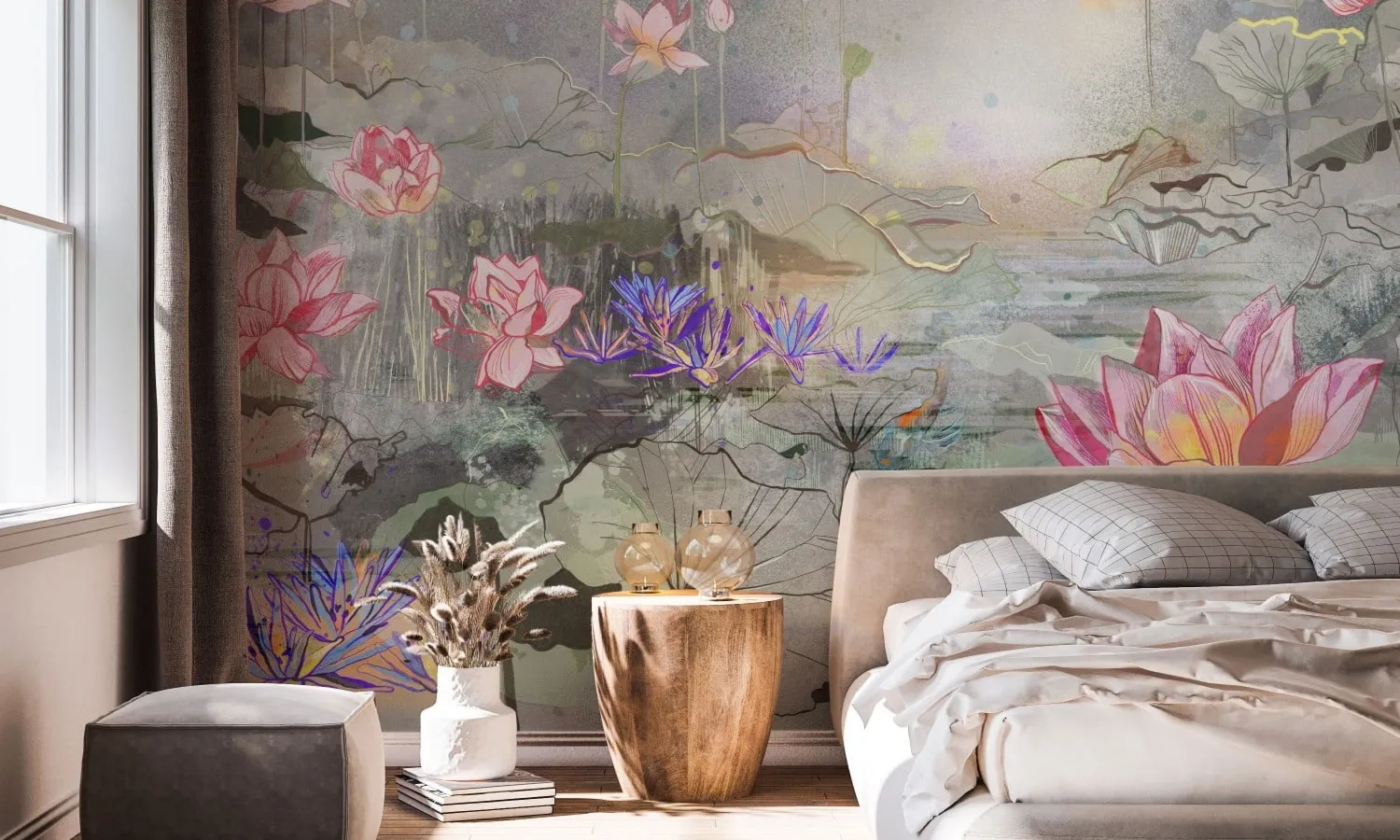 Tapeta Doubleroom - LOTUS GARDEN