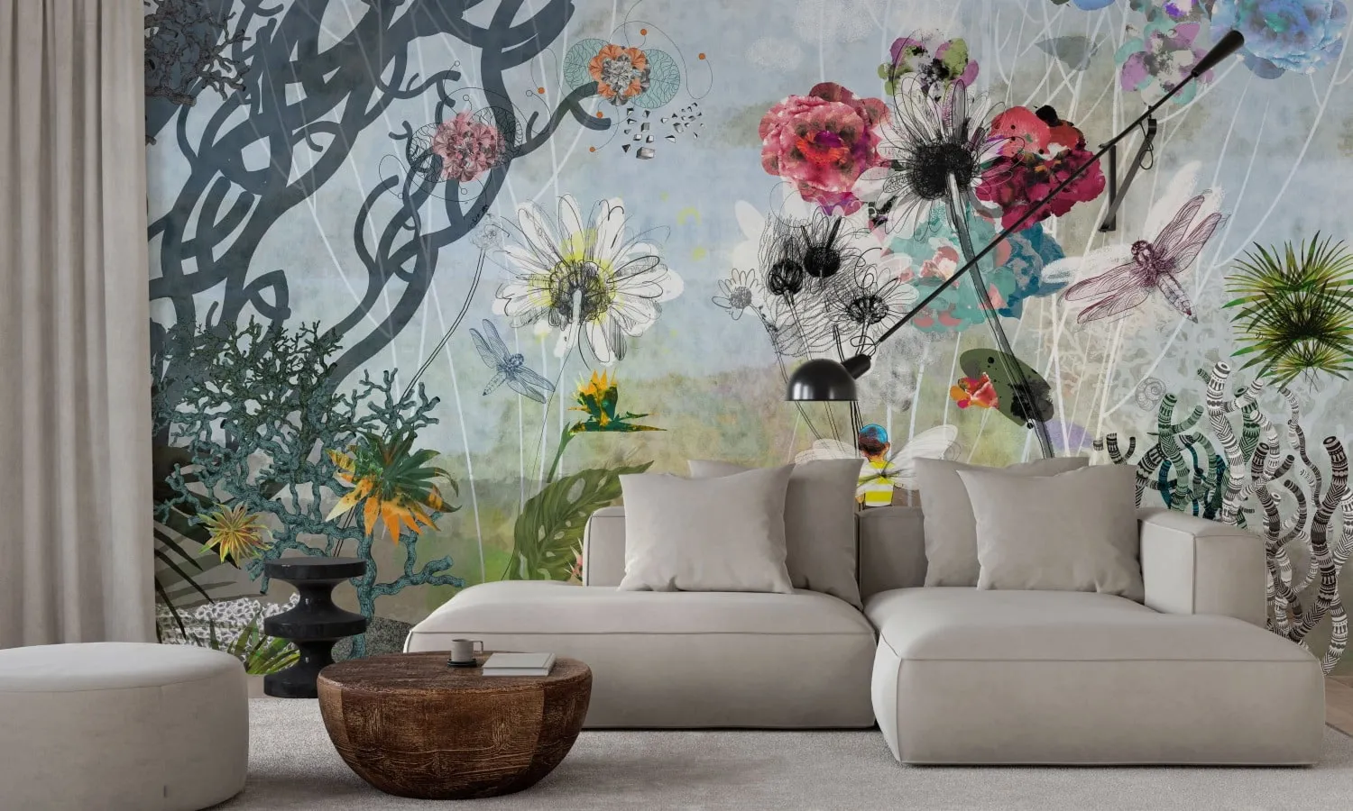 Tapeta Doubleroom - THE QUEEN OF FLOWERS