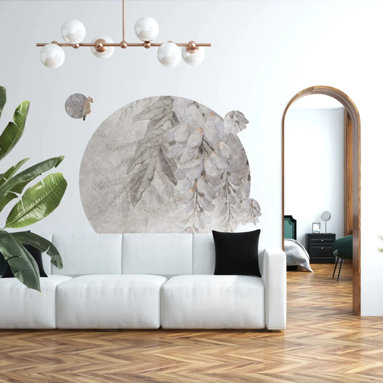 Tapeta Koło Wisteria