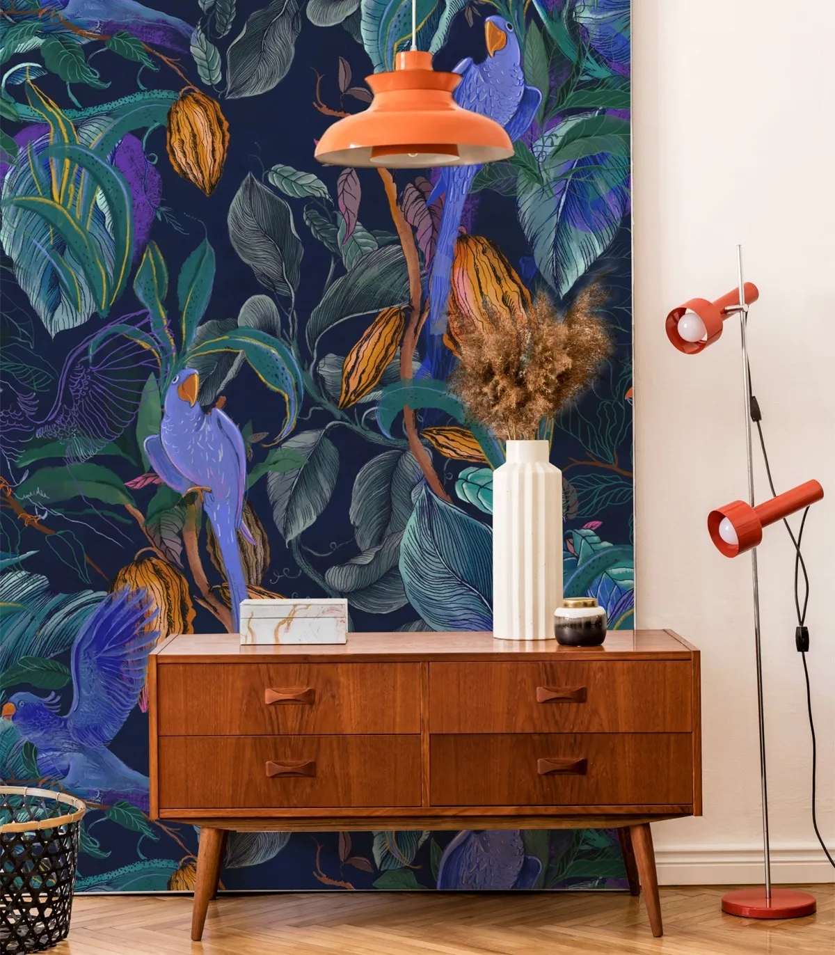 Tapeta Wallcolors - Blue Parrots