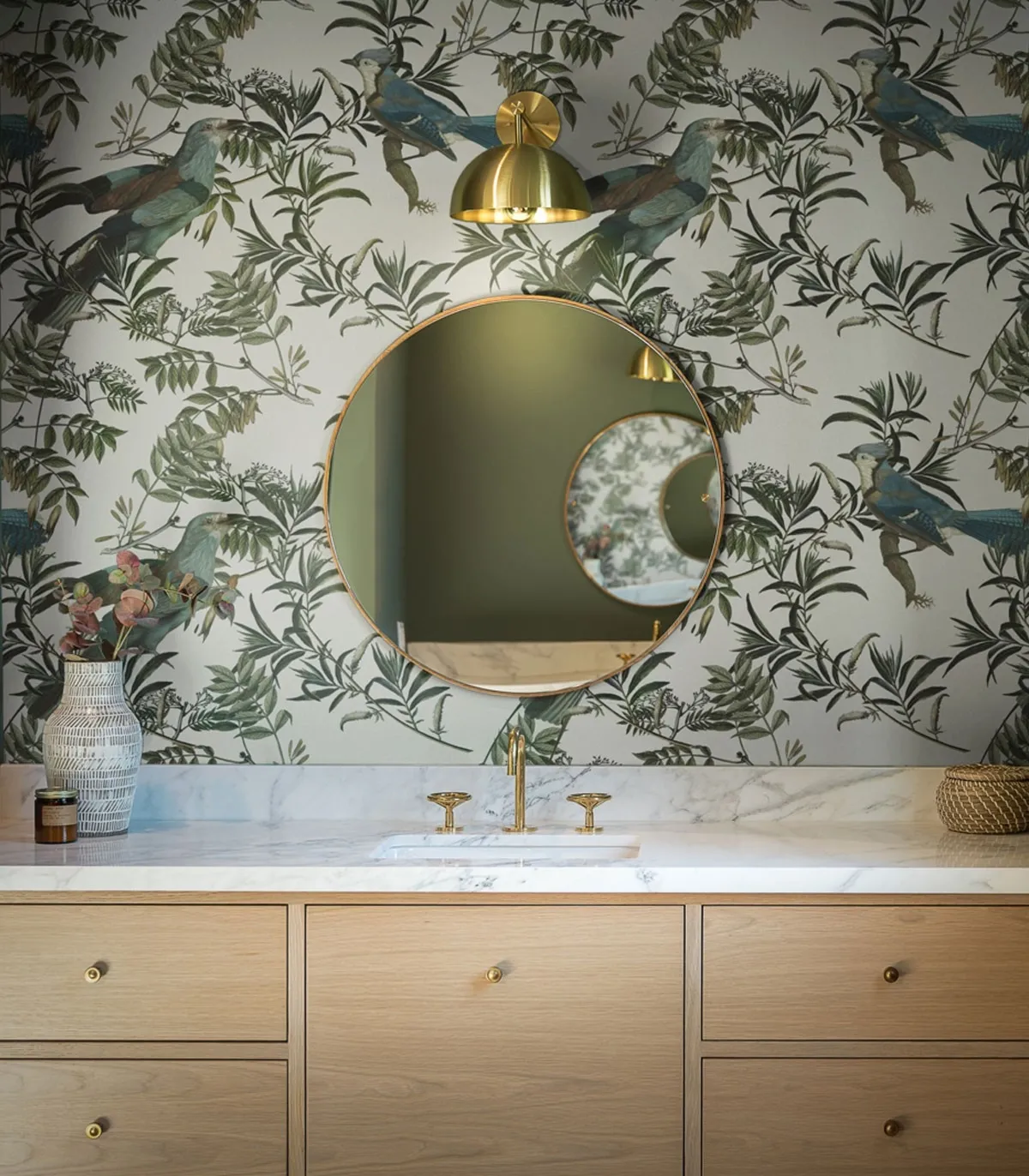 Tapeta Wallcolors - Birds in Garden Ecri
