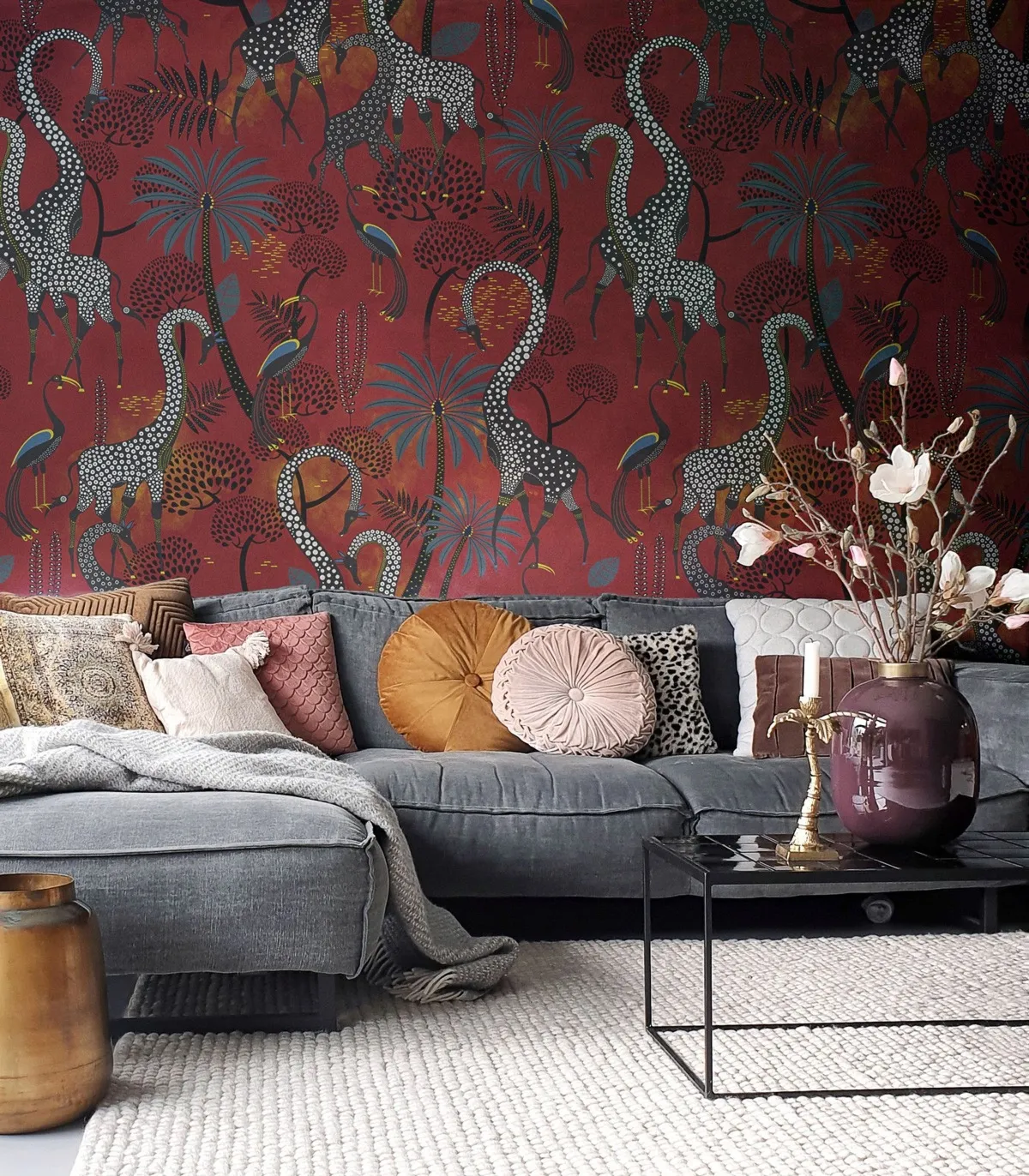 Tapeta Wallcolors - Oriental Giraffe