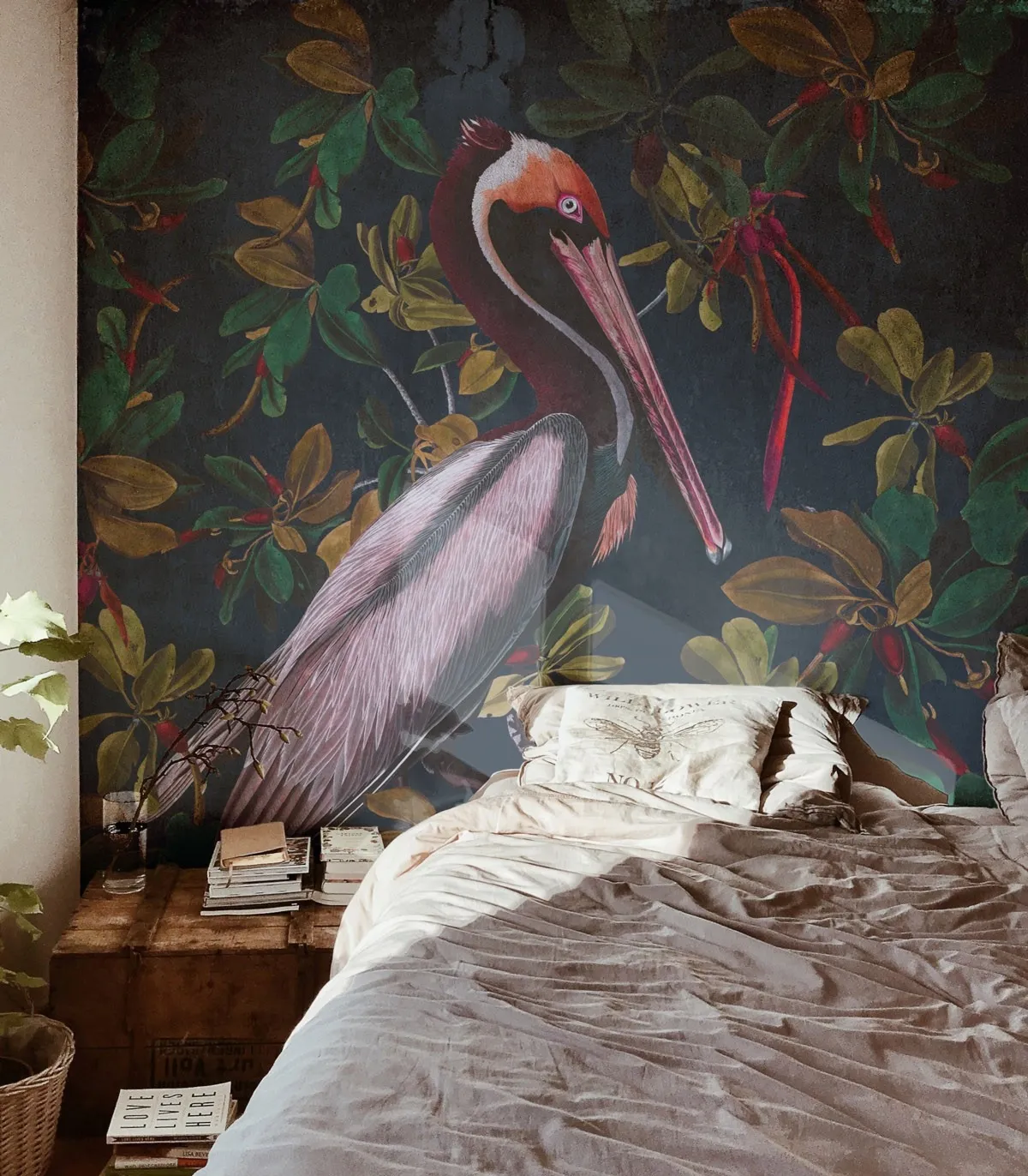 Tapeta Wallcolors - Night Pelicans