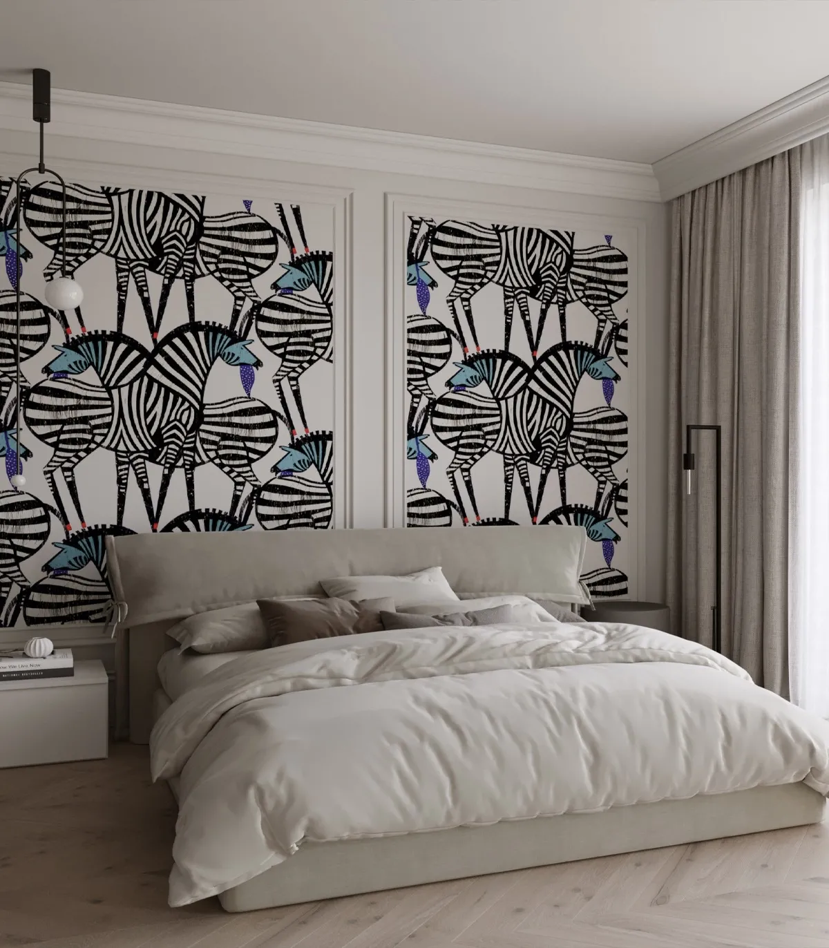 Tapeta Wallcolors - Dancing Zebras