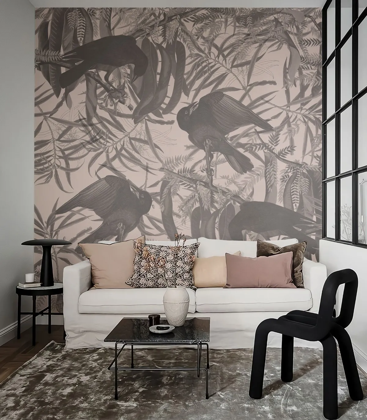 Tapeta Wallcolors - Crows Beige