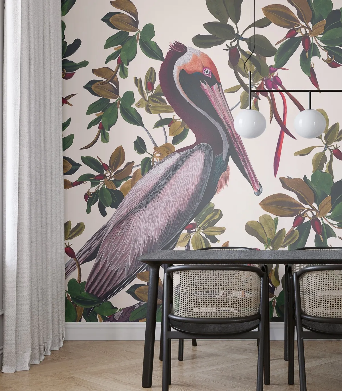 Tapeta Wallcolors - Vintage Pelicans