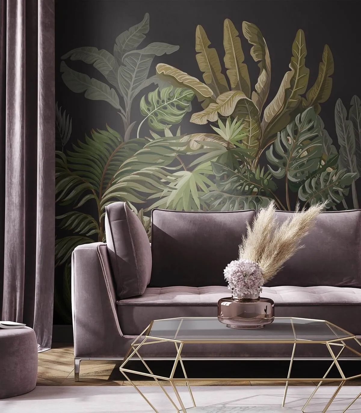 Tapeta Wallcolors - Jungle Black