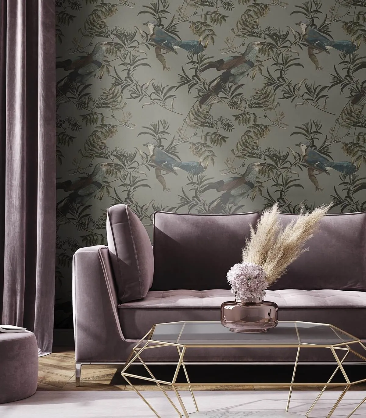 Tapeta Wallcolors - Birds in Garden