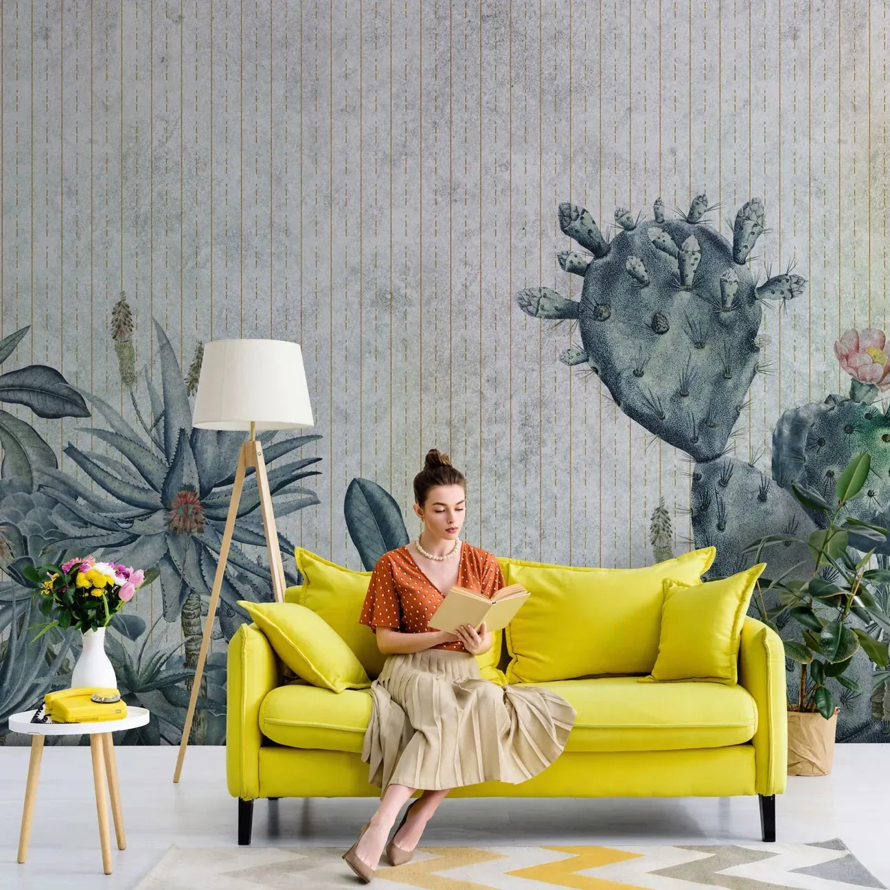 Tapeta Wall Art - Succulento