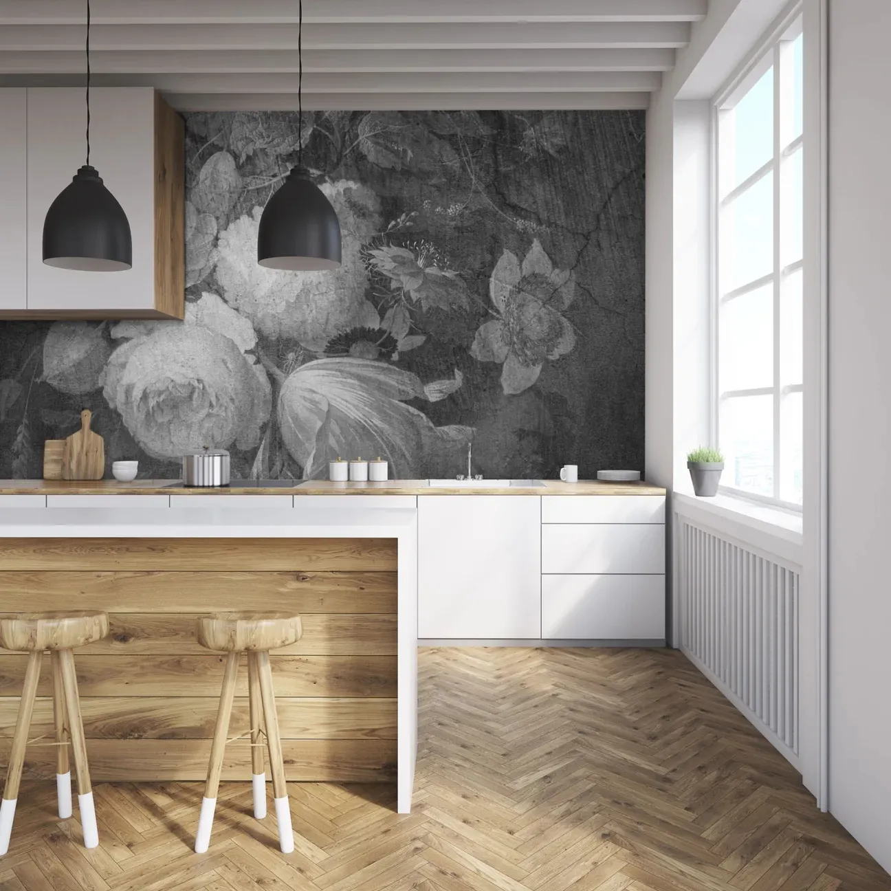 Tapeta Wall Art - Boudoir Grey