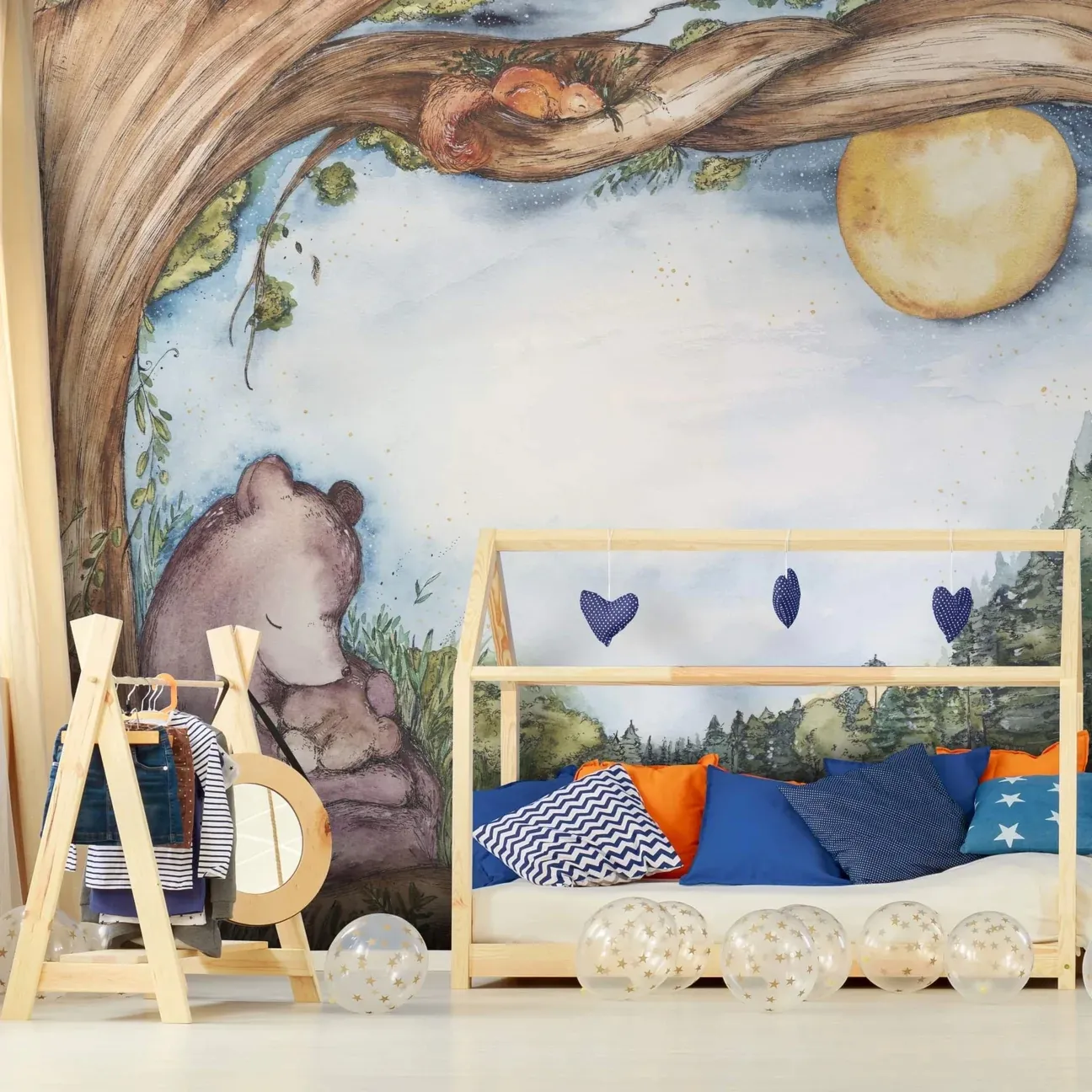 Tapeta Wall Art - Bears Family