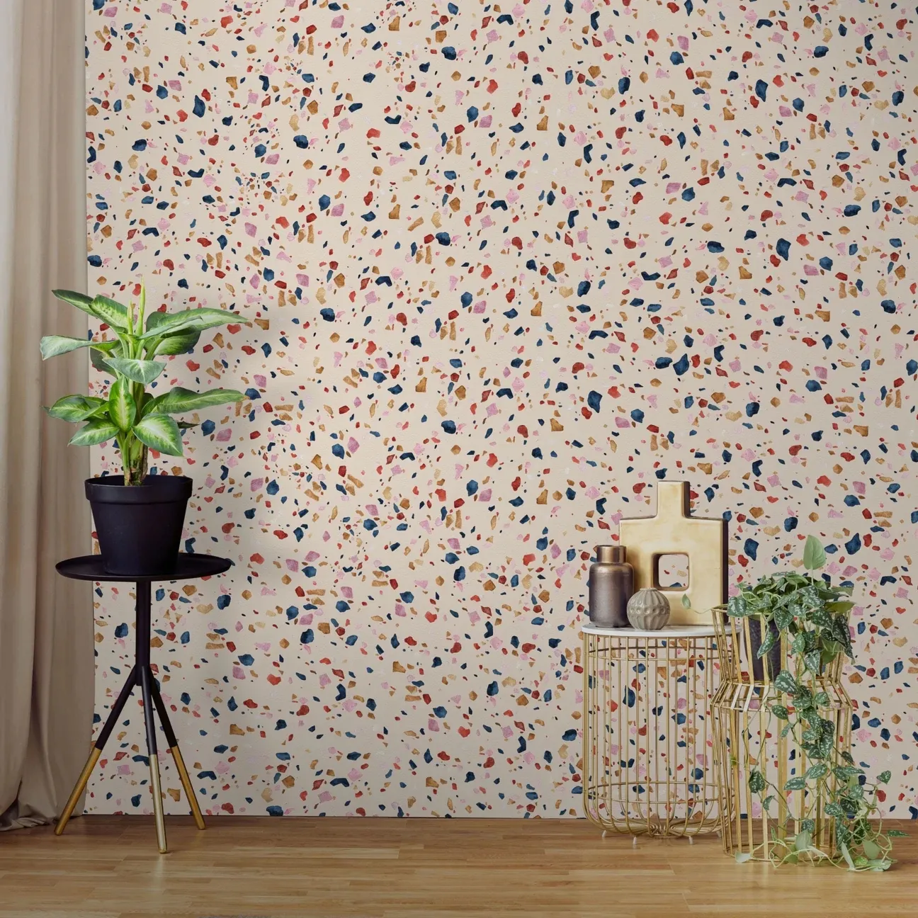 Tapeta Wall Art - Terrazzo Pink