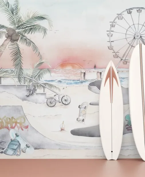 Walltime - CALIFORNIA DREAM tapeta dla dzieci i młodzieży - kalifornijska zabawa