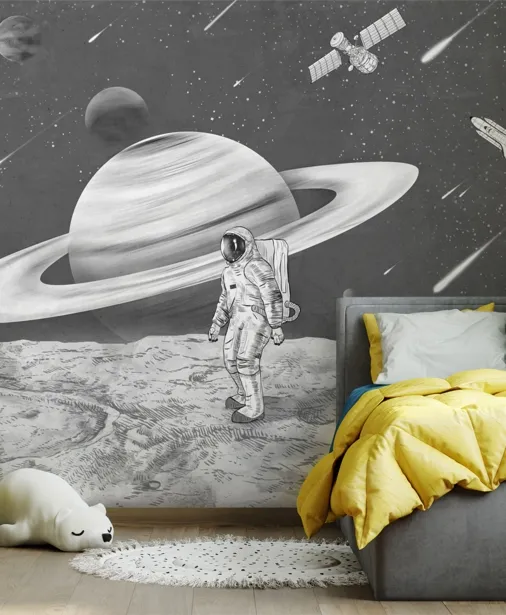 Walltime - ASTRO - tapeta dla chłopca astronauta w kosmosie