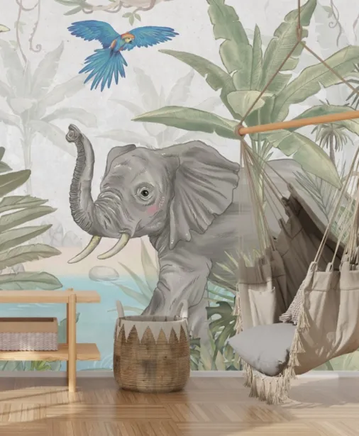 Walltime - PARADISE - tapeta dla dzieci dżungla