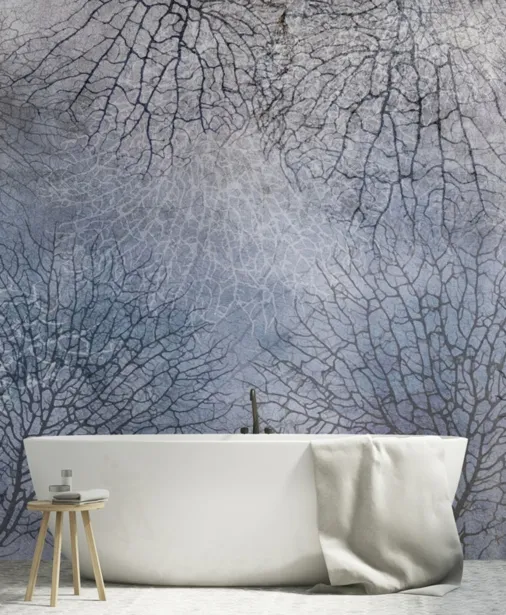 Walltime - 6 A.M tapeta do sypialni niebieska rafa koralowa