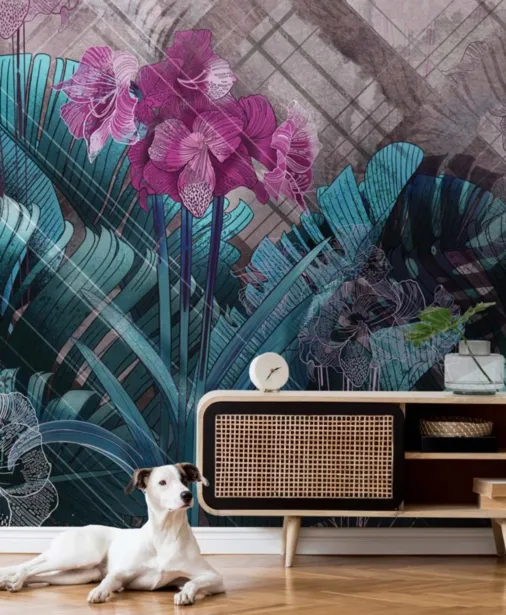 Walltime - AMARYLLIS geometria i kwiaty