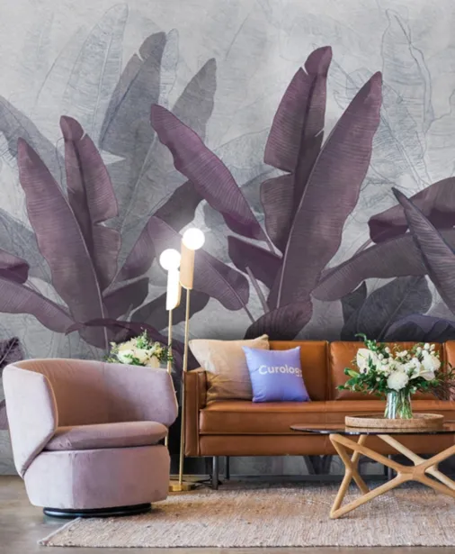 Walltime - BANANA TREE tapeta do salonu liście bananowca