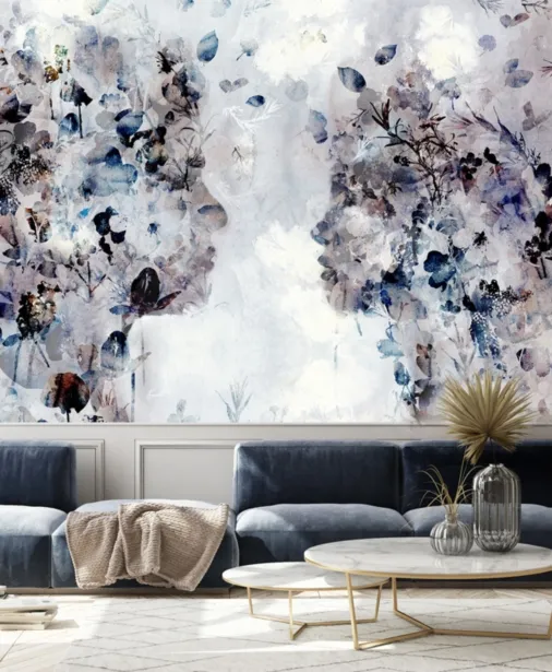 Walltime - ALL IS FULL OF LOVE - romantyczna tapeta z portretami z kwiatów