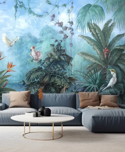 Walltime - SELVAGGIO tapeta do salonu tropikalna dżungla