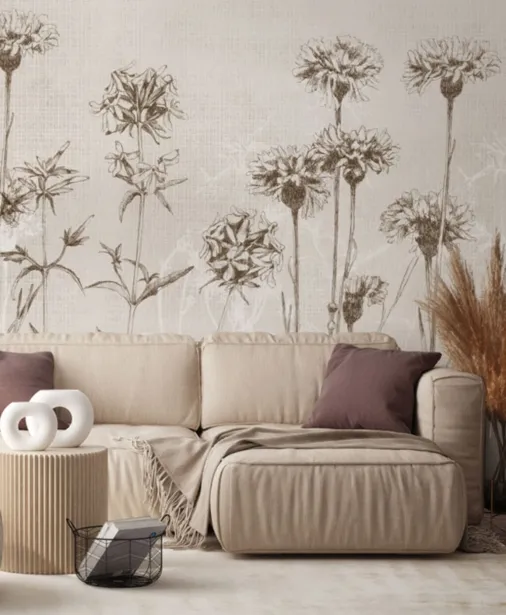 Walltime - CHARME wysokie kwiaty na łące