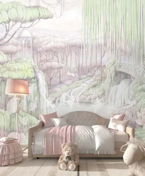 Walltime - FOREST FAIRY tapeta dla dziewczynki kraina wróżek