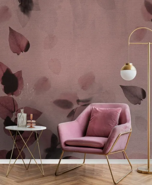 Walltime - JAPANESE GARDEN neutralna tapeta rośliny