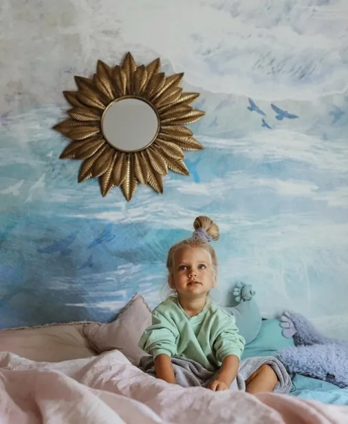 Walltime - KISS THE SKY tapeta niebo i odlatujące ptaki