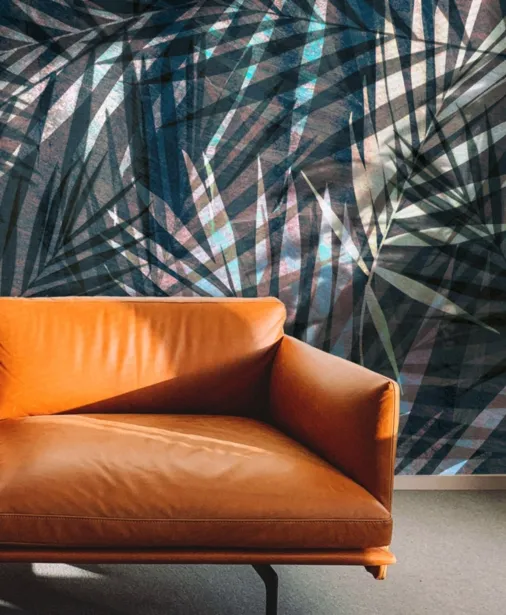 Walltime - ARECA PALM tapeta do salonu cienie palmy