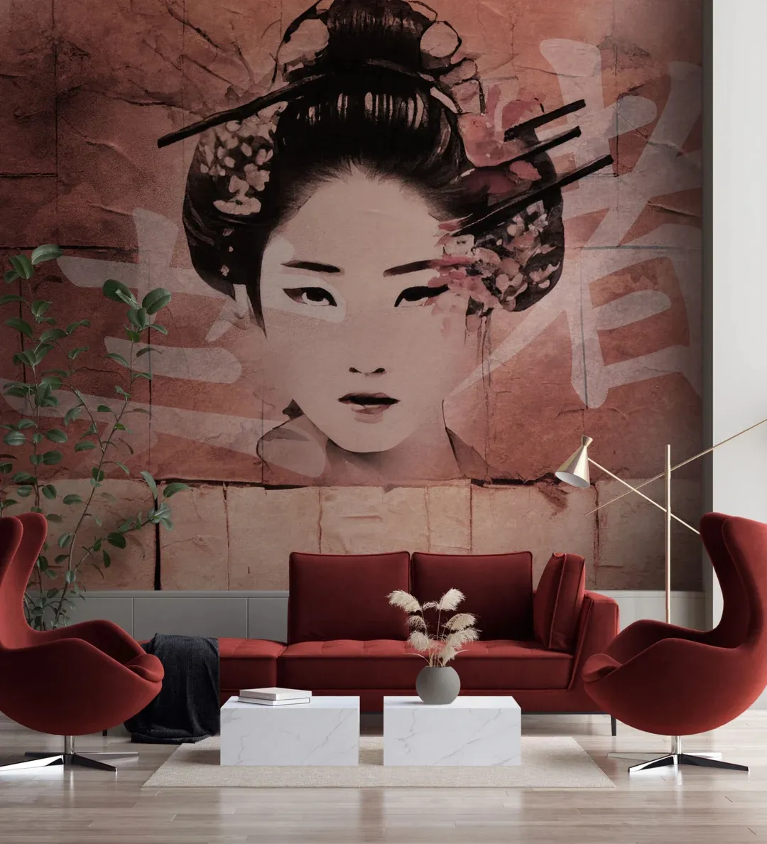 Tapeta Wall Art - Geisha
