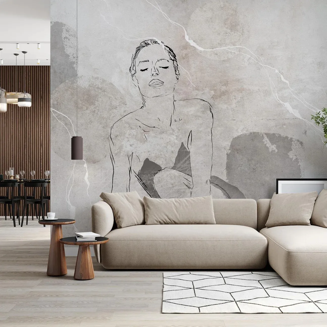 Tapeta Wall Art - Lapillis Femme