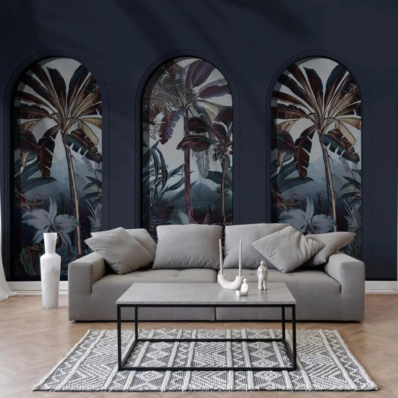 Tapeta Wall Art - Libra Graphite Robinson