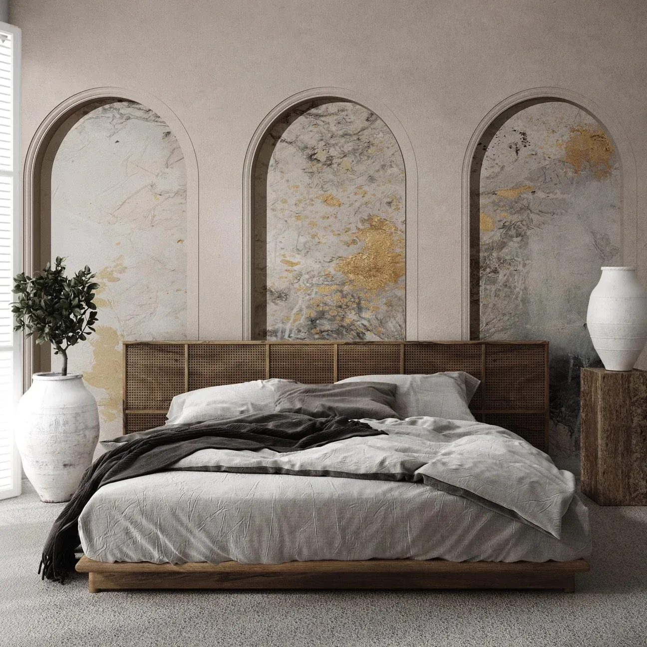 Tapeta Wall Art - Libra Beige Fog