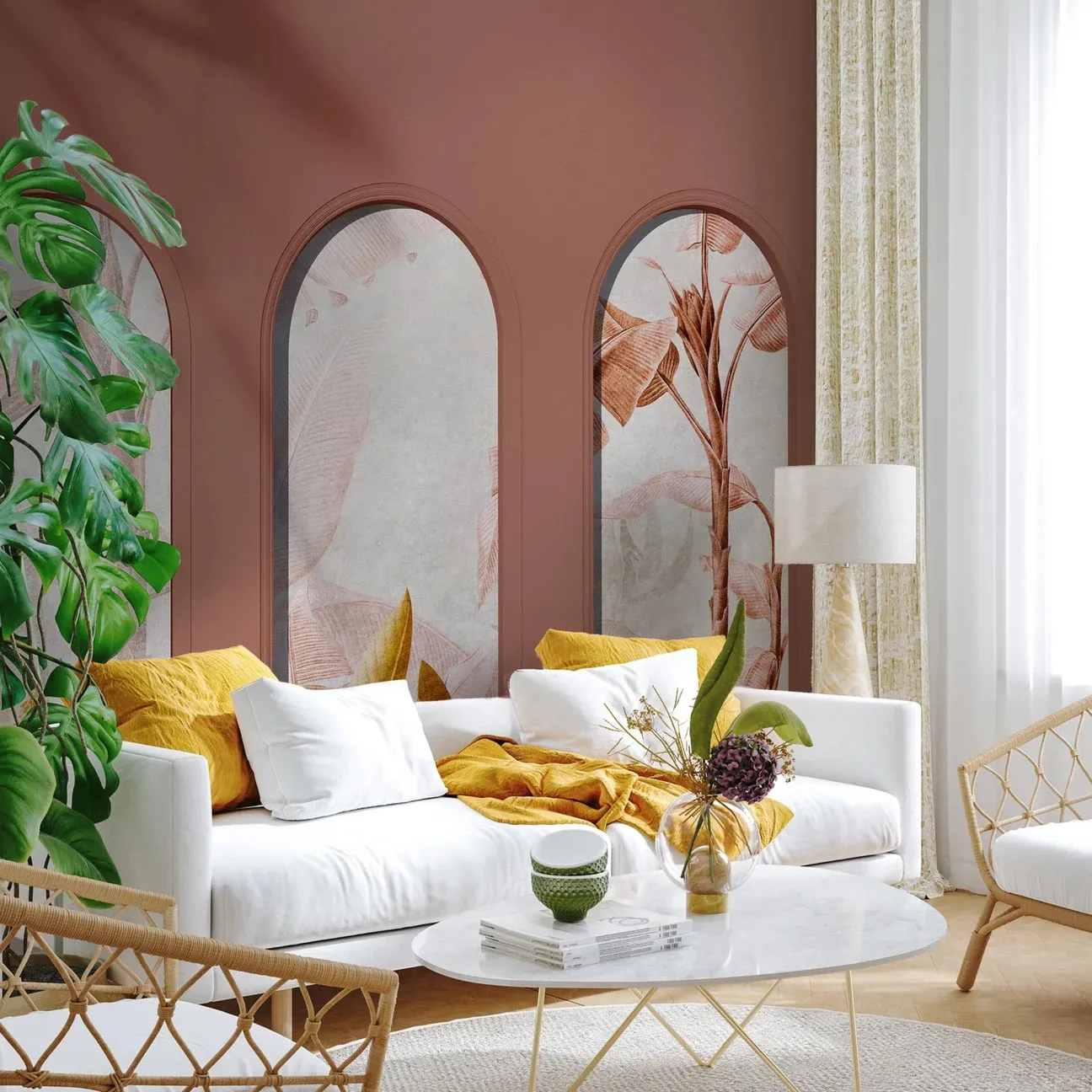 Tapeta Wall Art - Libra Rainforest Rust