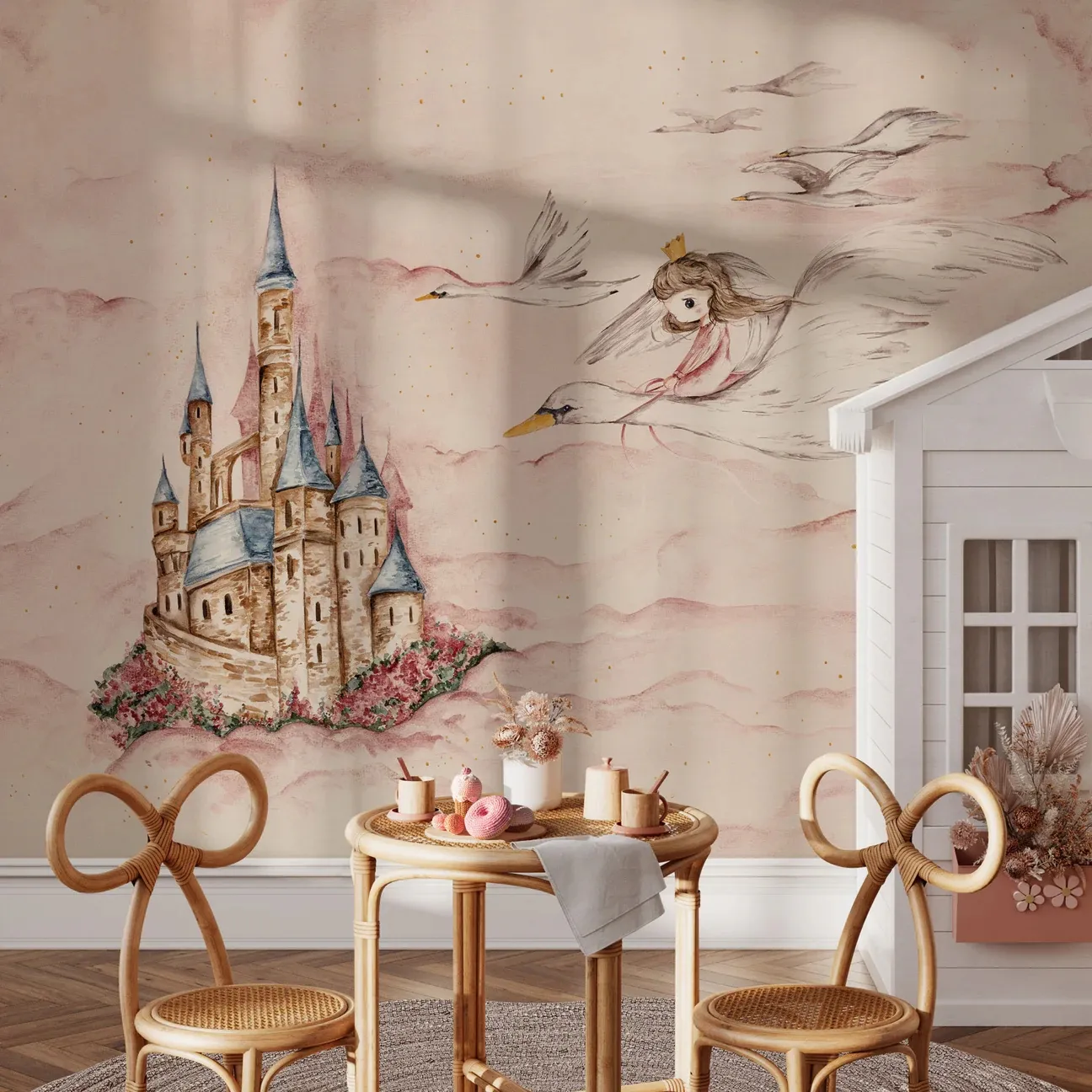 Tapeta Wall Art - Swan Princess