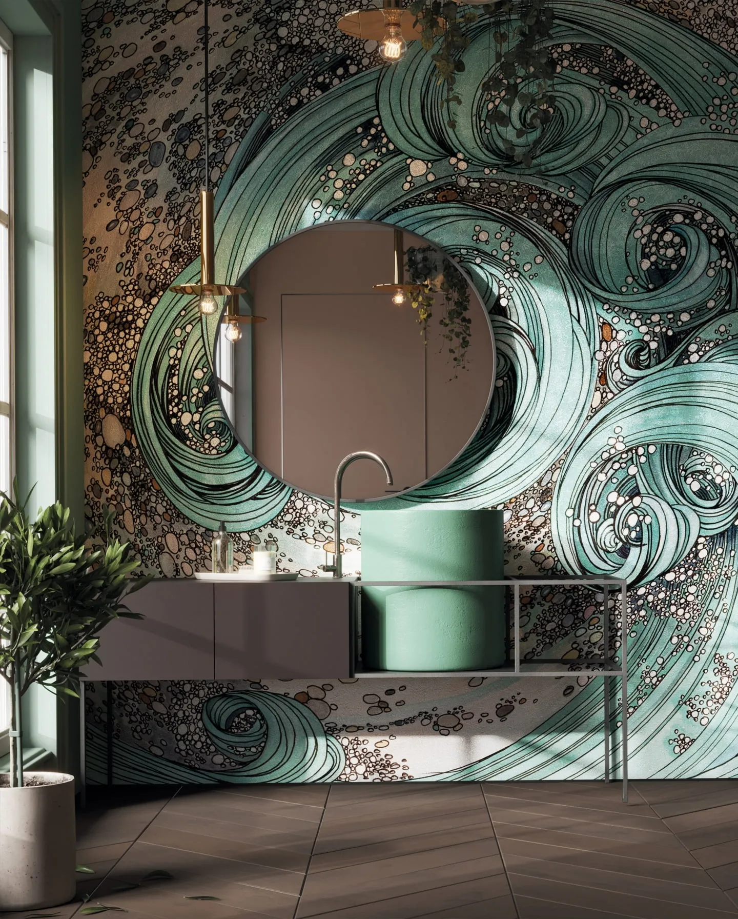 Tapeta teksturowa Wonderwall Whirlpool