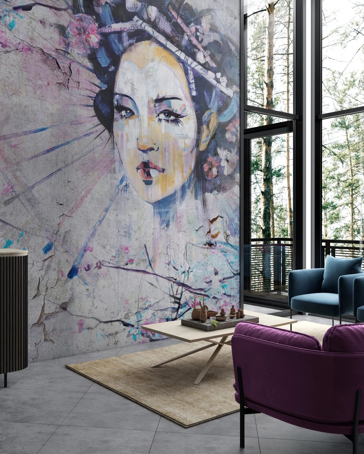 Tapeta teksturowa Wonderwall Yoko