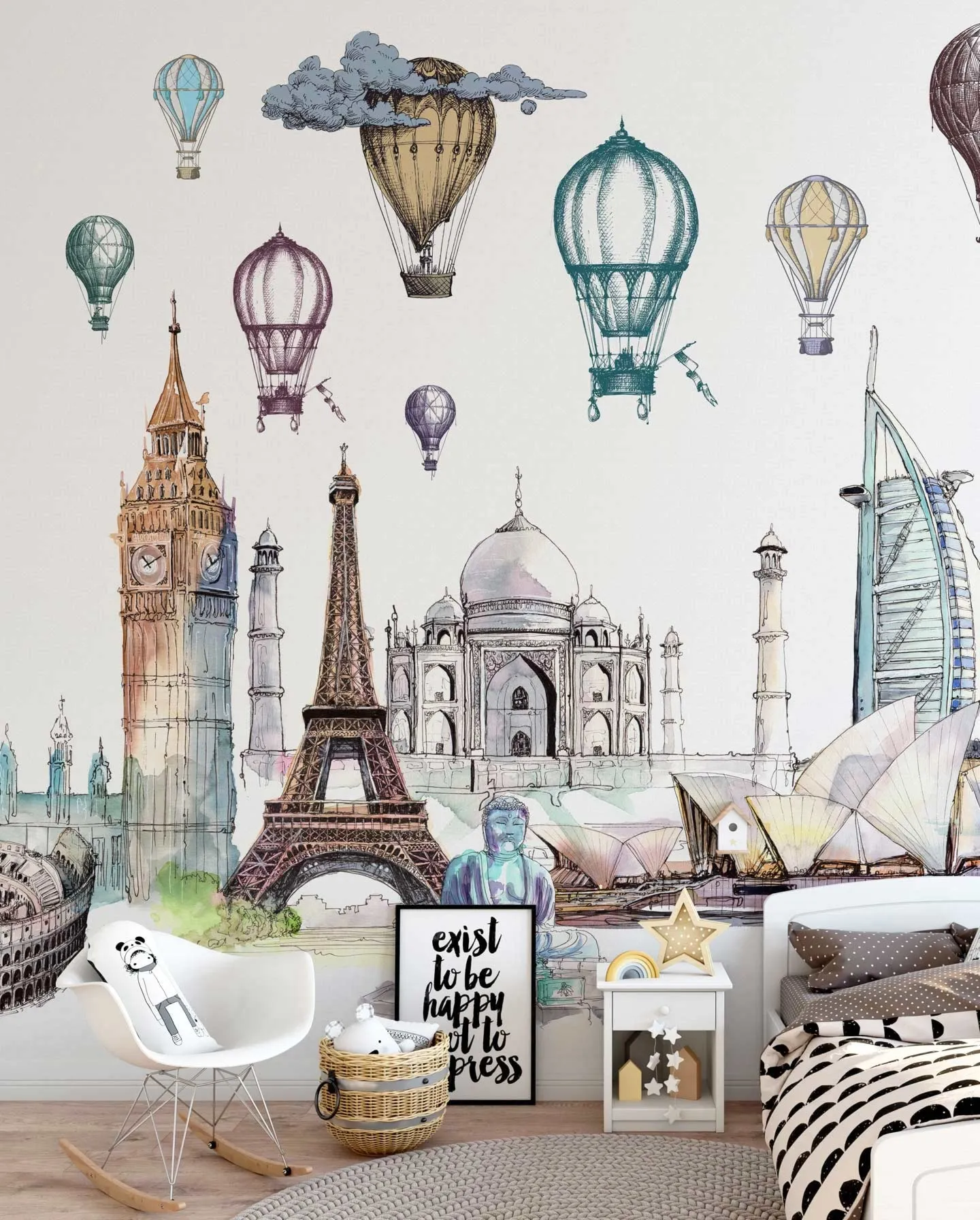 Tapeta teksturowa Wonderwall Go To Travel