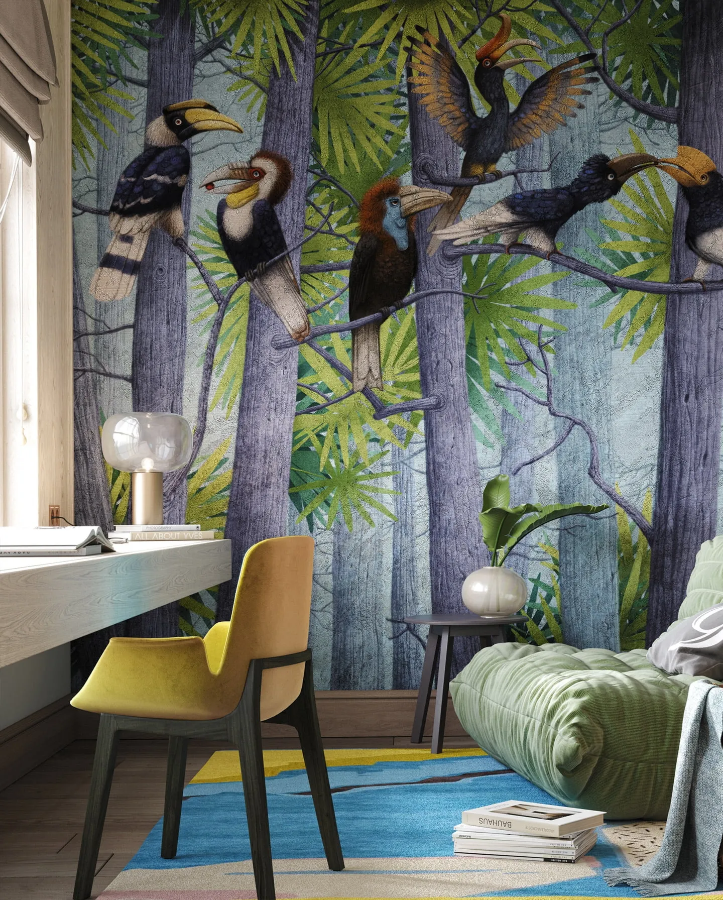 Tapeta teksturowa Wonderwall Hornbill