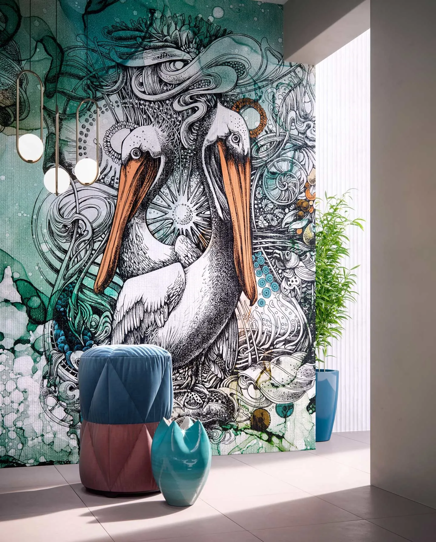 Tapeta teksturowa Wonderwall Pelican