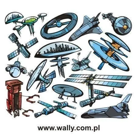 Zestaw naklejek kosmos 1000