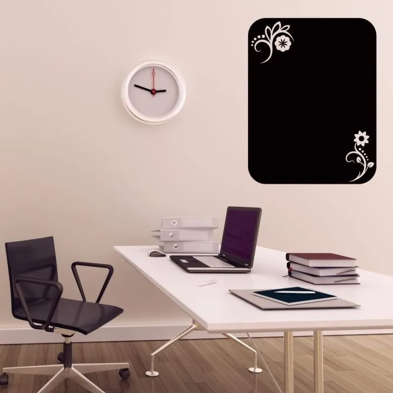 Naklejka kredowa 034 kwiatki