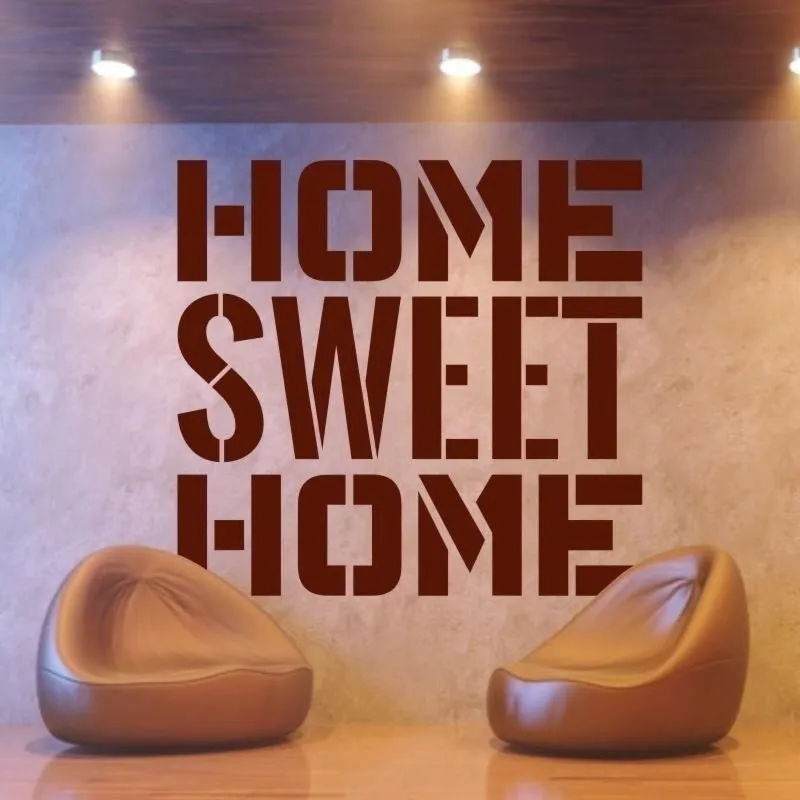 Szablon malarski 02X 03 home sweet home 1710