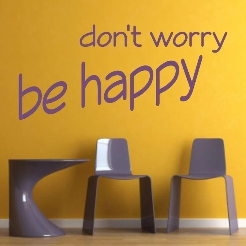 Szablon malarski 02X 18 don't worry be happy 1735