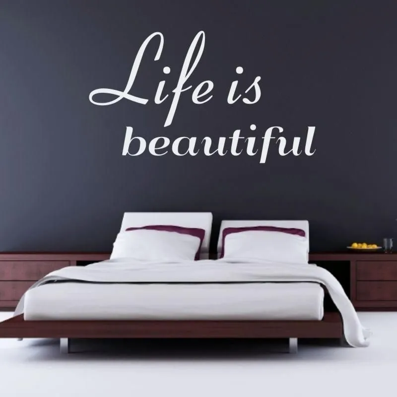 Szablon malarski 02X 16 life is beautiful 1742