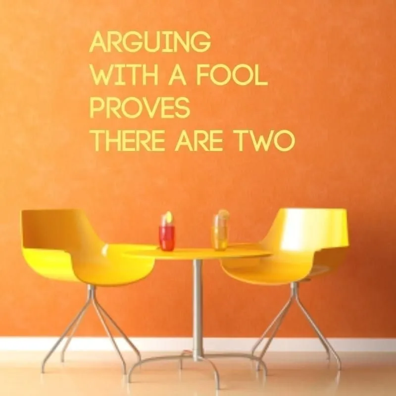 Szablon malarski 02X 16 arguing with fool 1758