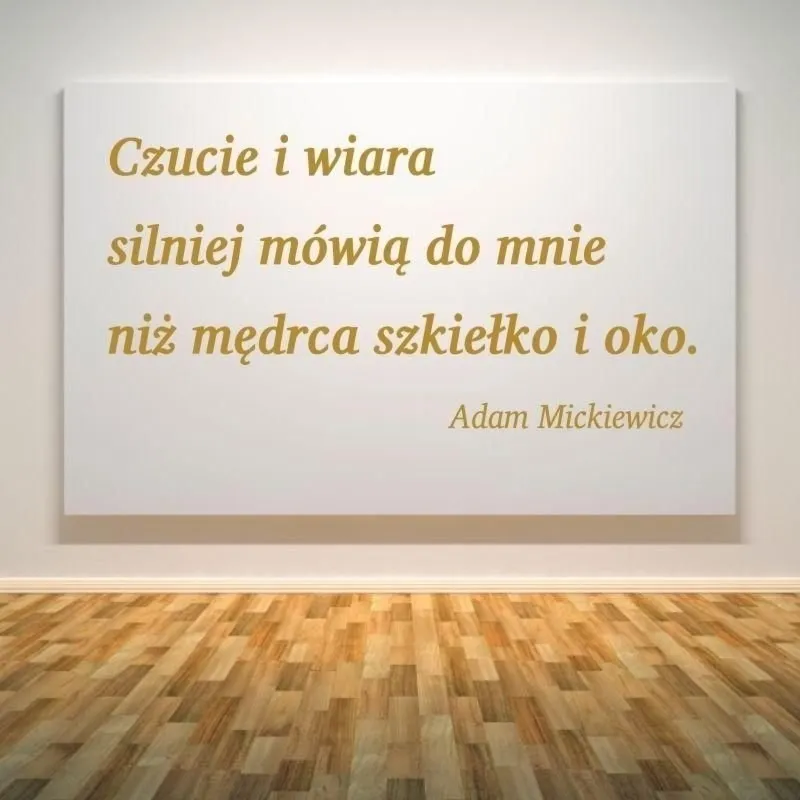 Szablon malarski 02X 17 cytat: czucie i wiara 1764